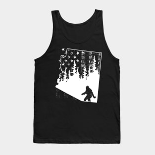 Arizona Bigfoot American Flag Tank Top